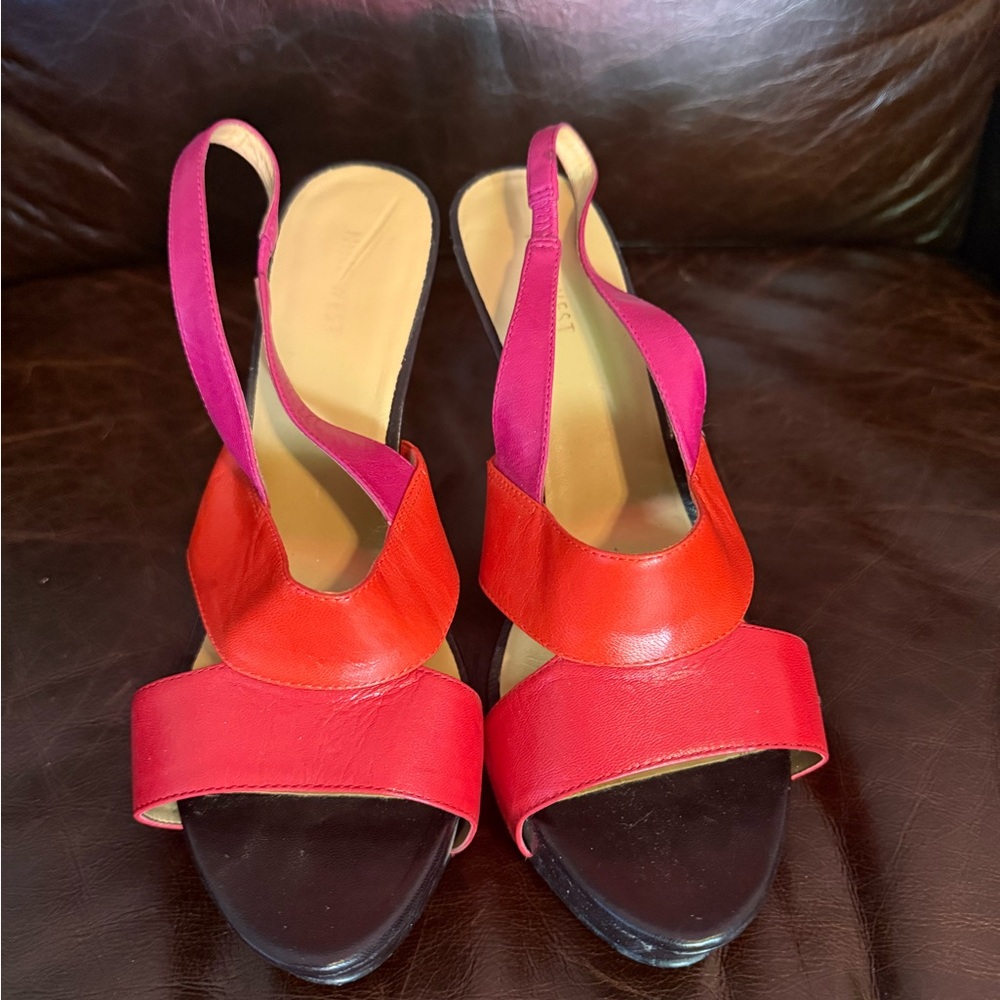Stylish Red and Pink Women's Sandals